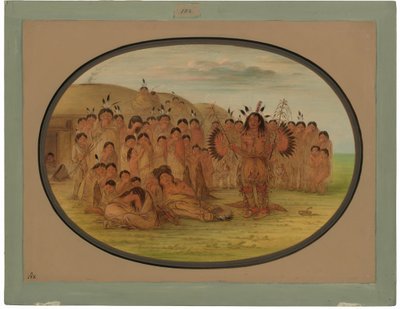 En Mandan Medicine Man av George Catlin
