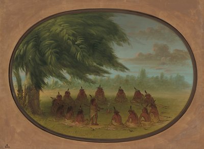 Et indisk råd - Sioux, 18611869. av George Catlin