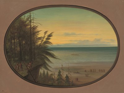 En indisk stige - Nayas-indianere, 18551869. av George Catlin