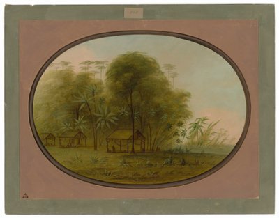 Arowak landsby av George Catlin