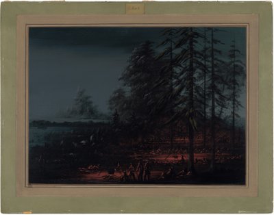 Bivuakk av et Sioux-krigsparti av George Catlin