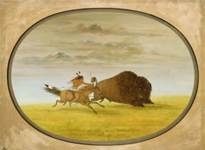 Bisonjakt av George Catlin