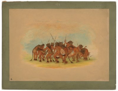 Buffalo Dance - Mandan av George Catlin