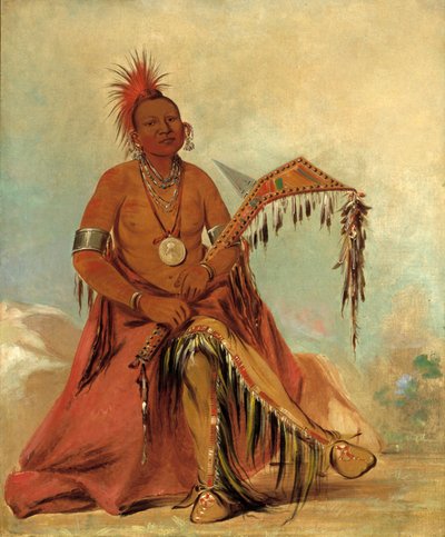 Cler-mónt, første sjef for stammen, 1834. av George Catlin