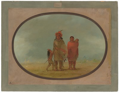 Kobbersjef, hans kone og barn av George Catlin