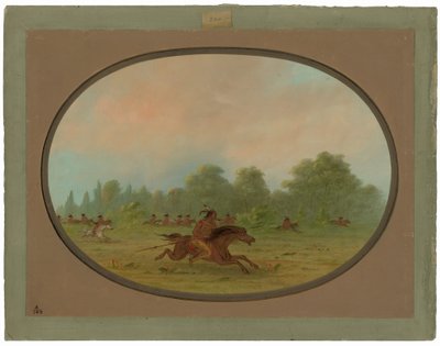 Besmittelse av et Comanche-krigsparti av George Catlin