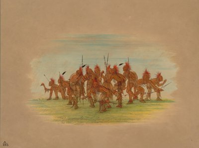 Discovery Dance - Saukie, 1861. av George Catlin