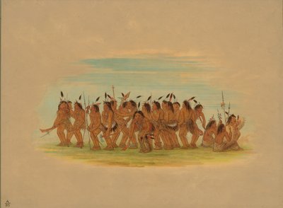 Hundedans - Sioux, 1861. av George Catlin