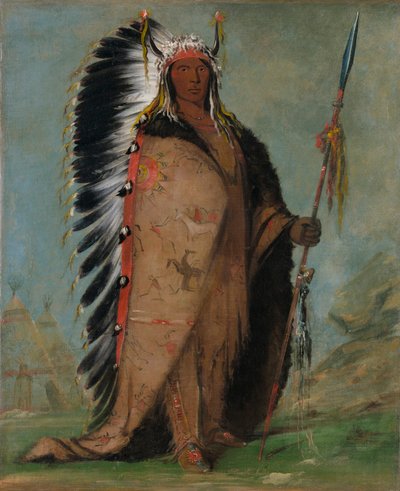 Ee-áh-sá-pa, Black Rock og Two Kettle Chief av George Catlin