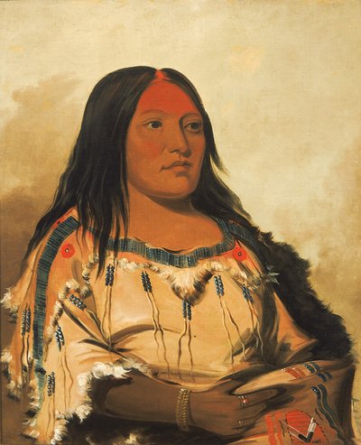 Eeh-nís-kim, Krystallstein, Høvdingens kone av George Catlin