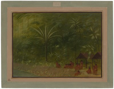 Cocomas-leiren - utsikt mot bredden av George Catlin
