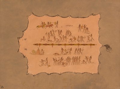 Faksimile av en Sioux-kappe, 18611869. av George Catlin