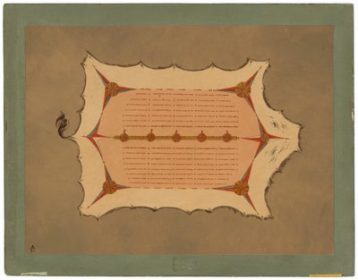 Faksimile av en Sioux-kappe med piggsvinspinner av George Catlin
