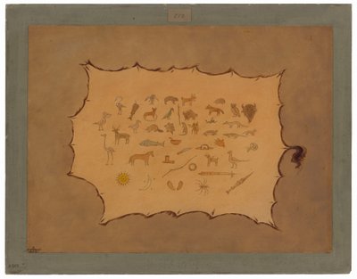 Faksimile av en Ojibbeway-kappe av George Catlin