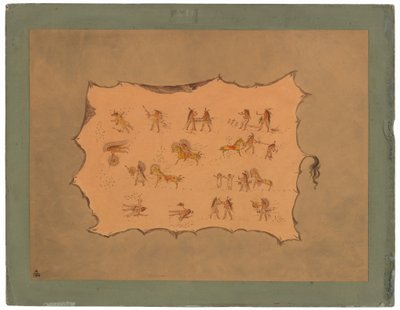 Faksimile av kappen til Mah-to-toh-pa - Mandan av George Catlin