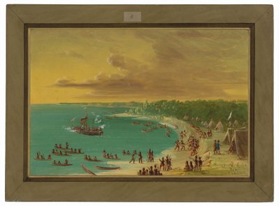 Første seiling av Griffin på Lake Erie. 7. august 1679 av George Catlin