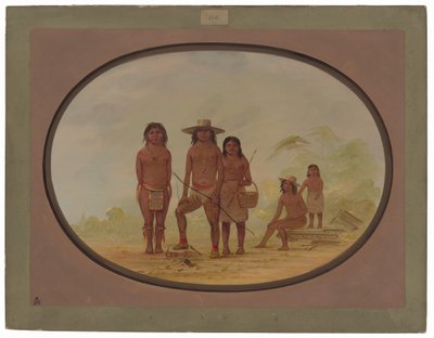 Fem Maya-indianere av George Catlin