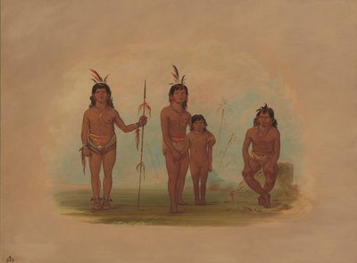 Fire goo-a-give indianere, 18541869. av George Catlin