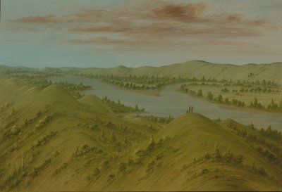 Grassy Bluffs, Upper Missouri, 18611869. av George Catlin