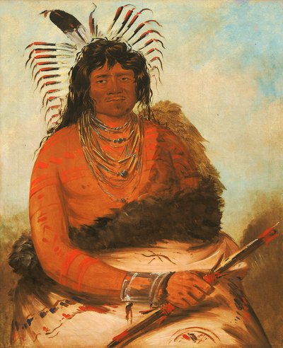 Háh-nee, beveren, en kriger av George Catlin