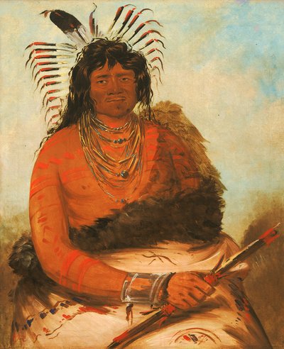 Háh-nee, Beveren, en kriger, 1834. av George Catlin