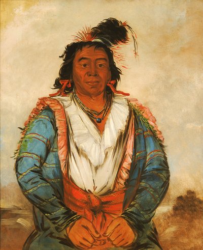Hose-put-o-káw-gee, en modig, 1834. av George Catlin
