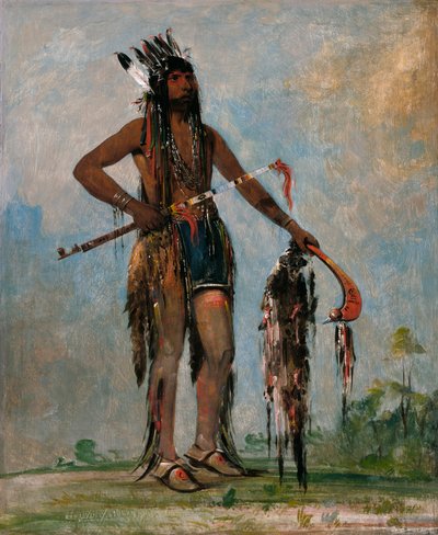 Ka-bés-hunk, Han som reiser overalt, en kriger av George Catlin