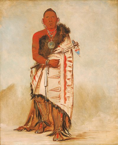 Ki-hó-go-waw-shú-shee, Modig høvding, Stammens høvding av George Catlin