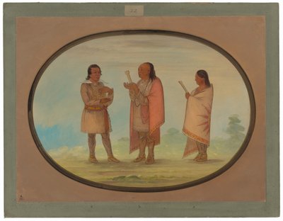 Kickapoo-indianere som forkynner og ber av George Catlin