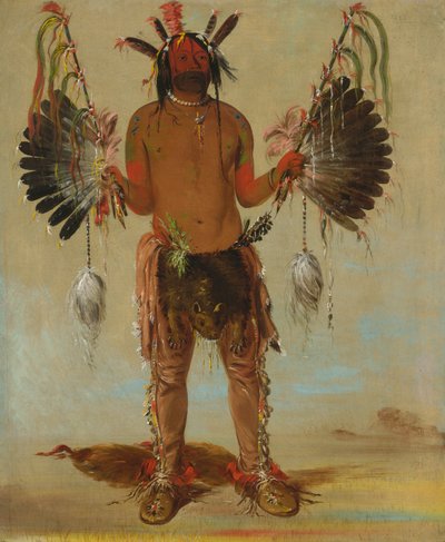 Mah-tó-he-ha, Old Bear, a Medicine Man, 1832. av George Catlin