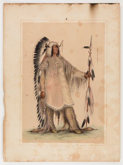 Mah-to-toh-pa, mandanenes høvding av George Catlin