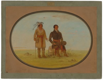 Mohigan-sjef og en misjonær av George Catlin