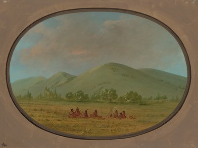Nishnabotana Bluffs, Upper Missouri, 18611869. av George Catlin