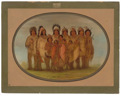 Ojibbeway-indianere i Paris av George Catlin