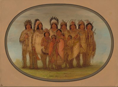 Ojibbeway-indianere i Paris, 18611869. av George Catlin