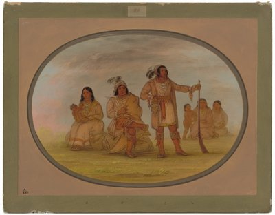 Osceola og fire Seminole-indianere av George Catlin