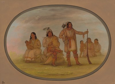 Osceola og fire Seminolee-indianere, 18611869. av George Catlin