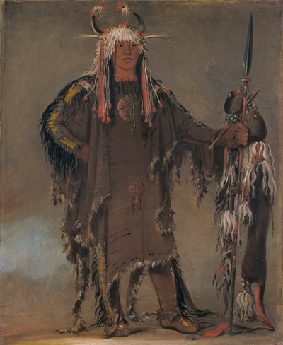 Peh-tó-pe-kyss, Eagle#39;s Ribs, en Piegan-høvding av George Catlin