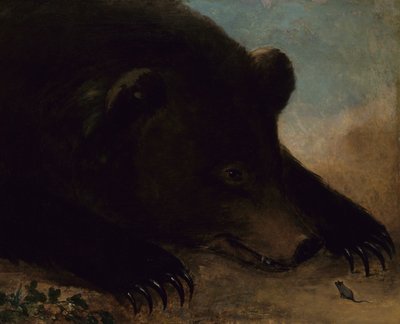 Portretter av en Grizzlybjørn og mus, naturlig størrelse, 1846-1848. av George Catlin