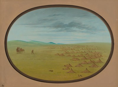 Prairie Dog Village, 18611869. av George Catlin
