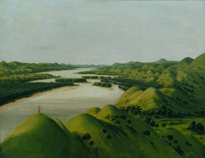 River Bluffs, 1320 Miles ovenfor St. Louis, 1832. av George Catlin