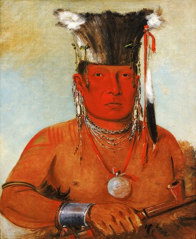 Sháw-da-mon-nee, Der går han, en modig av George Catlin