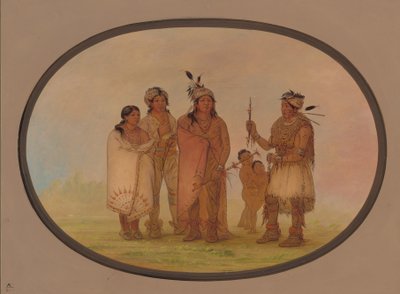 Shawano-indianere, 18611869. av George Catlin