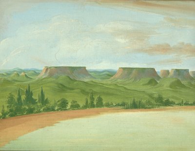 Square Hills, 1200 Miles ovenfor St. Louis, 1832. av George Catlin