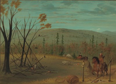 Cheyenne-brødrene vender tilbake fra sin høstjakt, 18611869. av George Catlin