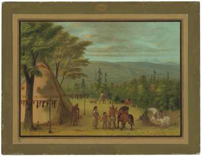 Cheyenne-brødrene starter på høstjakten deres av George Catlin