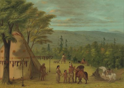 Cheyenne-brødrene starter på høstjakten deres, 18611869. av George Catlin