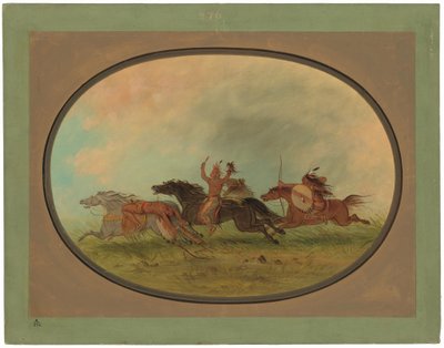 The Scalper Scalped - Pawnees og Cheyennes av George Catlin