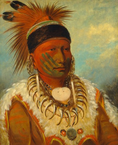 Den hvite skyen, sjef for Iowas av George Catlin