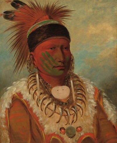 Den hvite skyen, sjef for Iowas, 18441845. av George Catlin